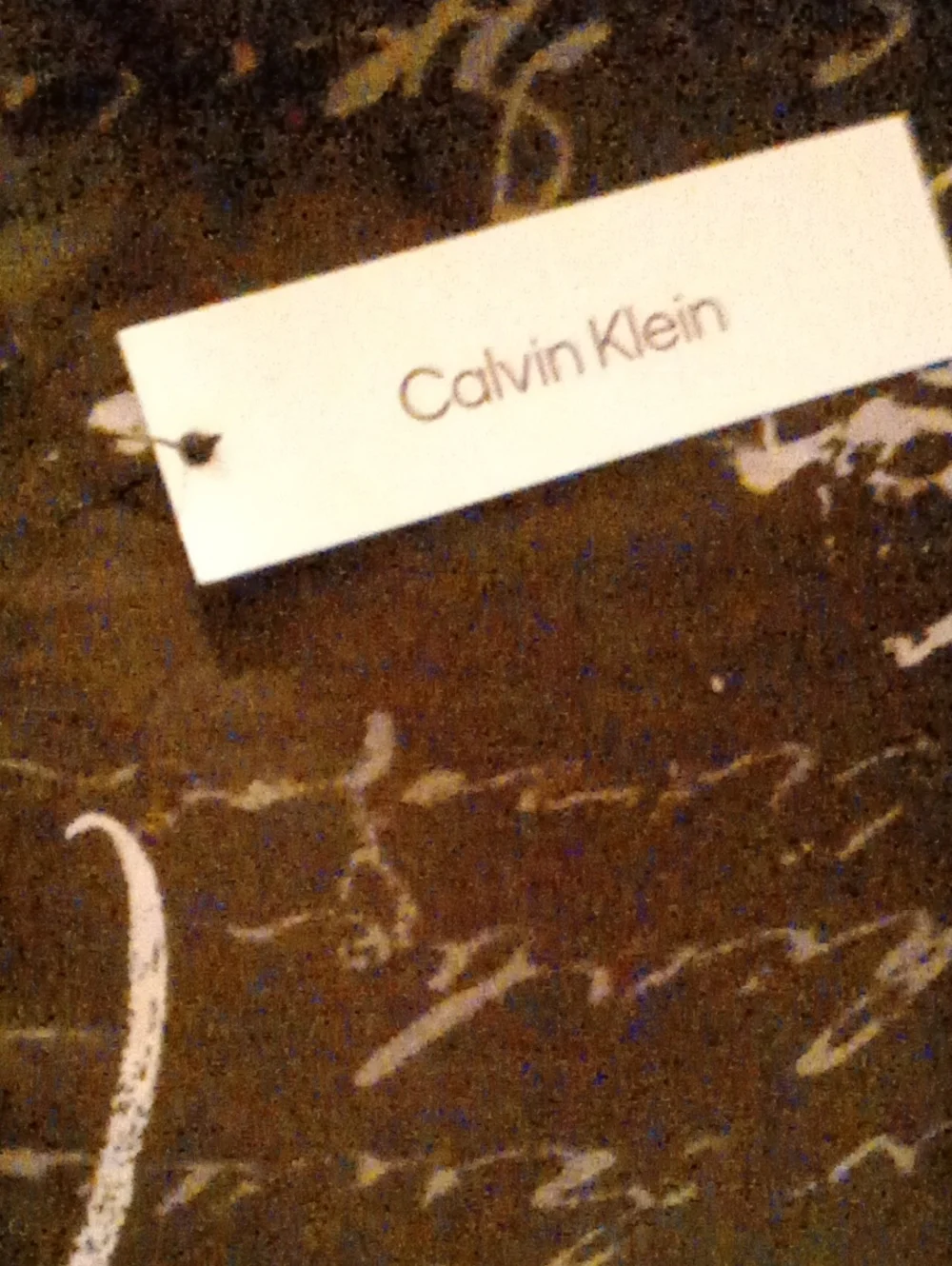 Calvin Klein Black Backpack with Gold Accents